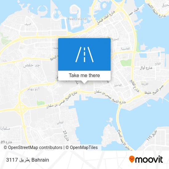 طريق 3117 map
