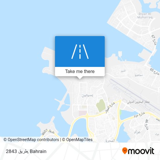 طريق 2843 map