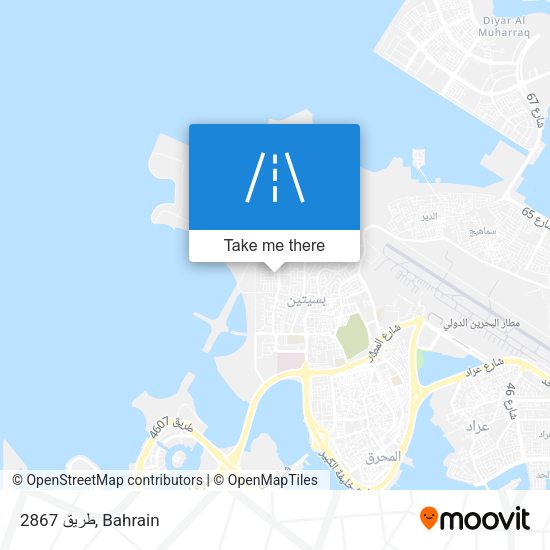 طريق 2867 map