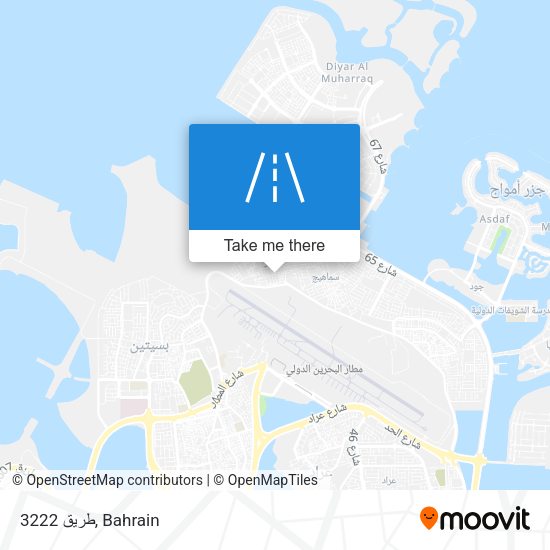 طريق 3222 map