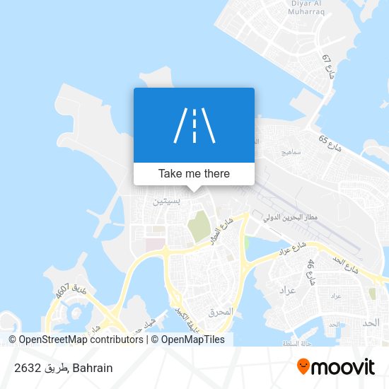 طريق 2632 map