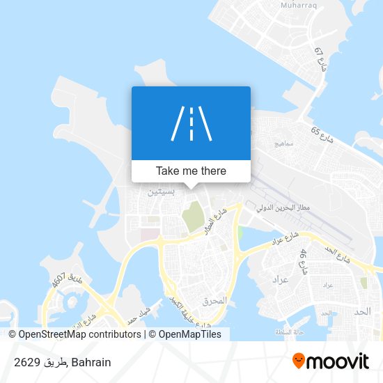 طريق 2629 map