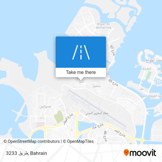 طريق 3233 map