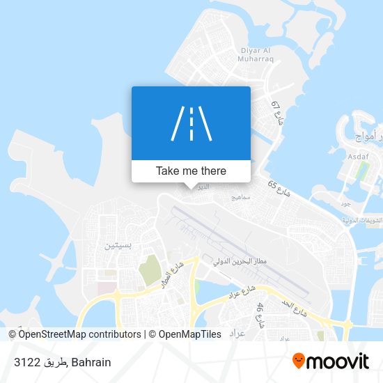 طريق 3122 map