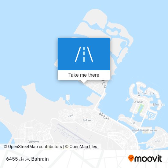 طريق 6455 map