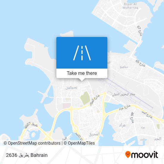 طريق 2636 map