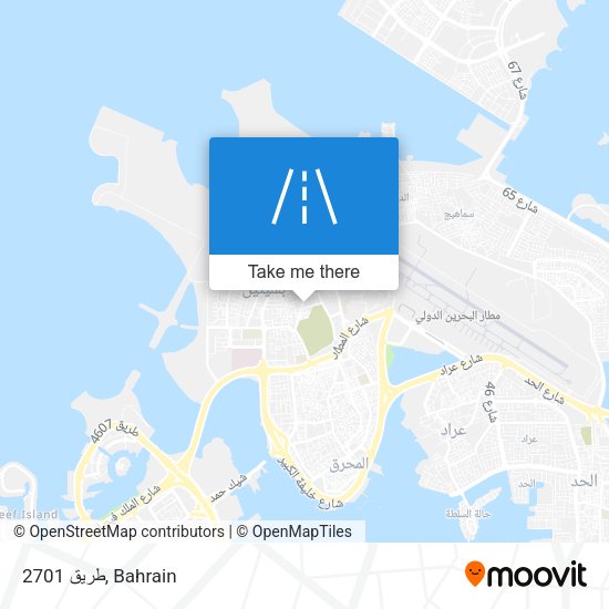 طريق 2701 map