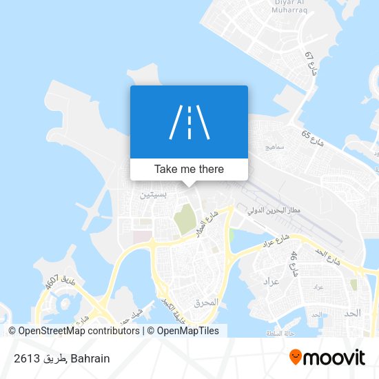 طريق 2613 map