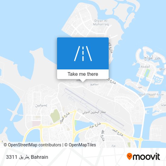 طريق 3311 map