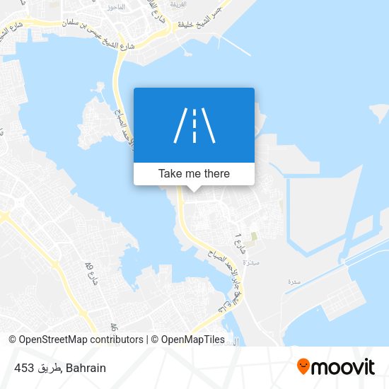 طريق 453 map