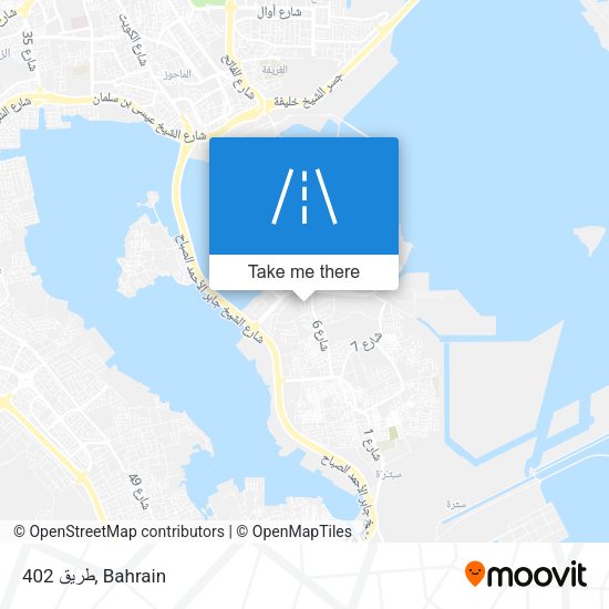 طريق 402 map