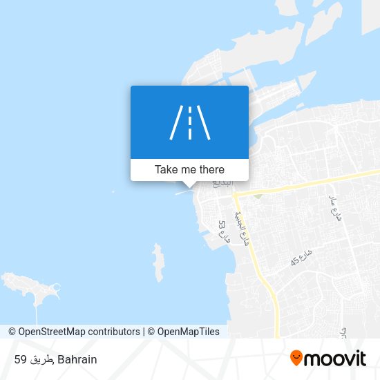 طريق 59 map