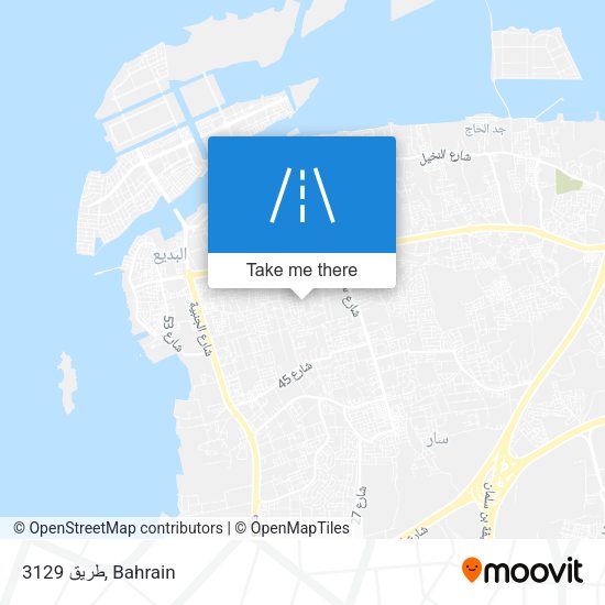 طريق 3129 map