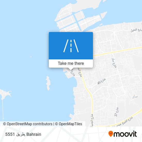 طريق 5551 map