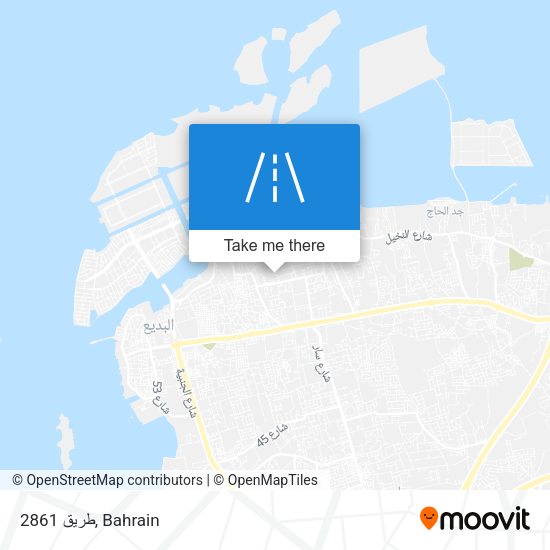 طريق 2861 map