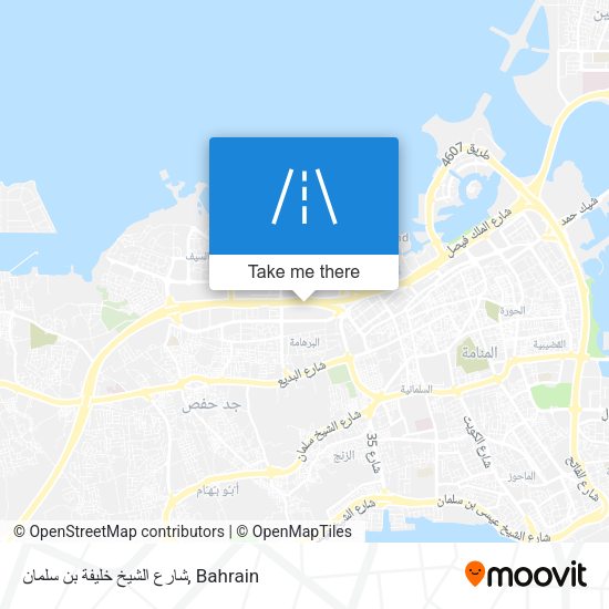 شارع الشيخ خليفة بن سلمان map
