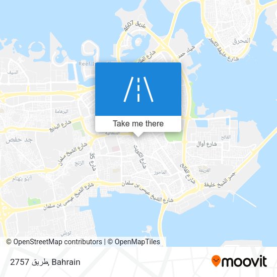 طريق 2757 map