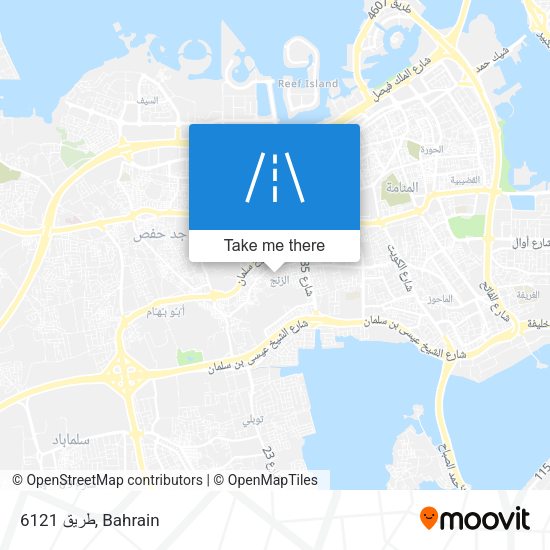 طريق 6121 map