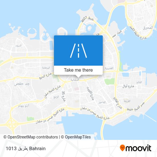 طريق 1013 map