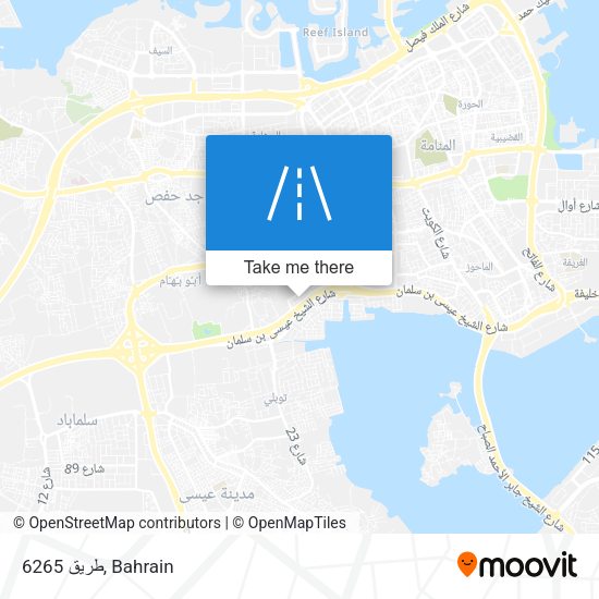 طريق 6265 map