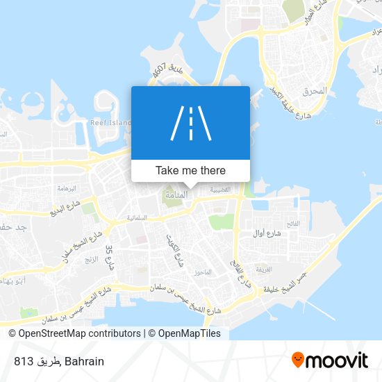طريق 813 map