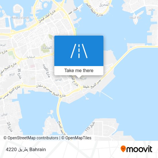طريق 4220 map