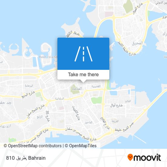 طريق 810 map