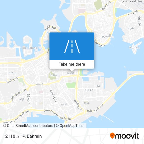 طريق 2118 map