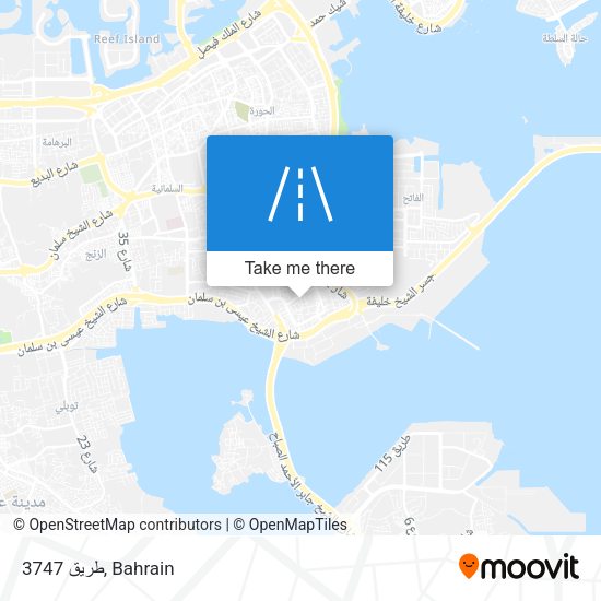 طريق 3747 map