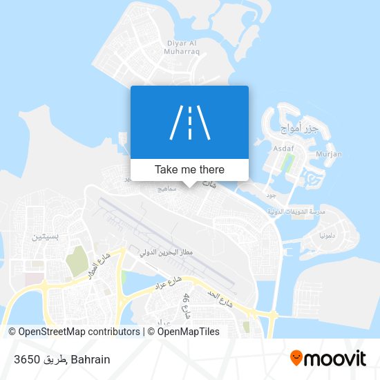 طريق 3650 map