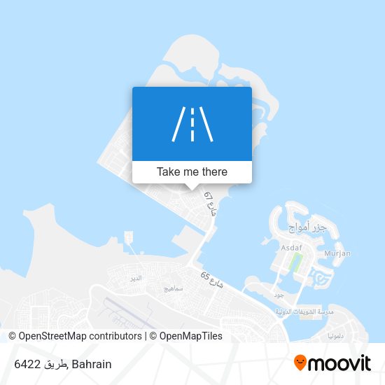 طريق 6422 map
