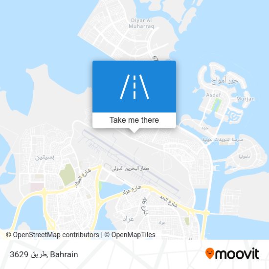 طريق 3629 map