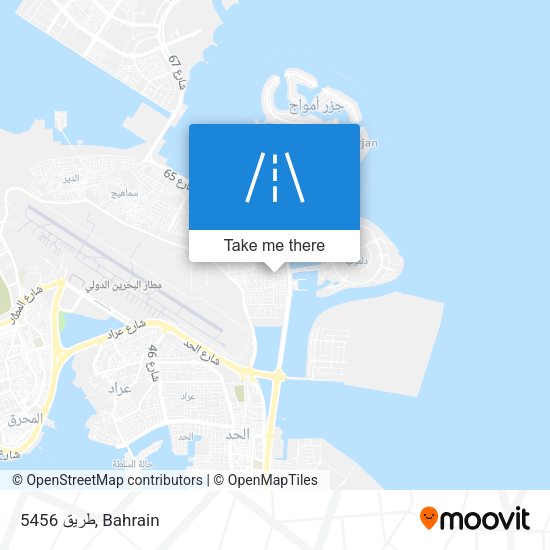 طريق 5456 map