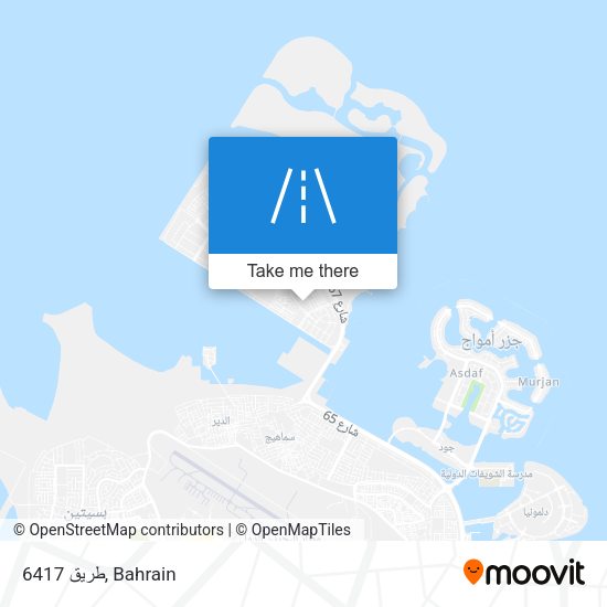 طريق 6417 map