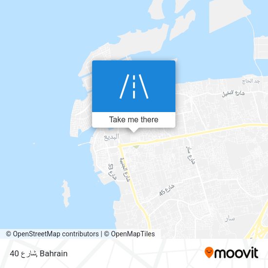 شارع 40 map