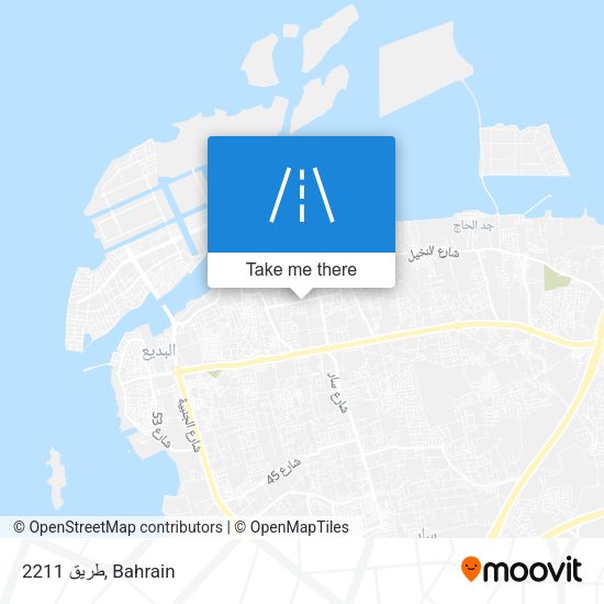 طريق 2211 map