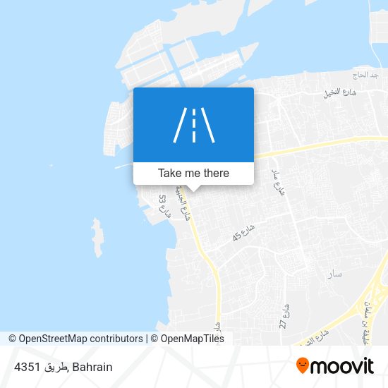 طريق 4351 map