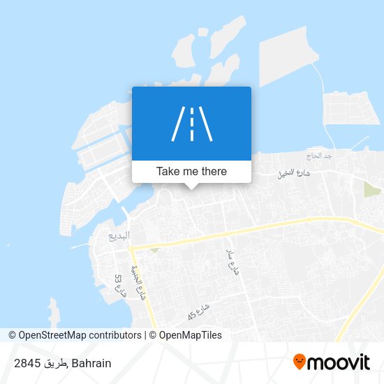 طريق 2845 map