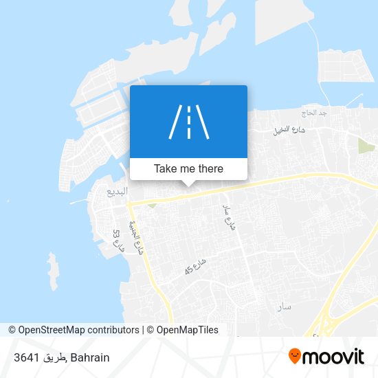 طريق 3641 map