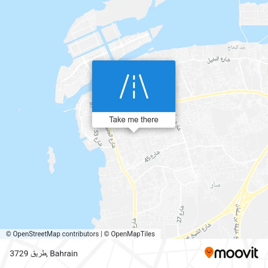 طريق 3729 map