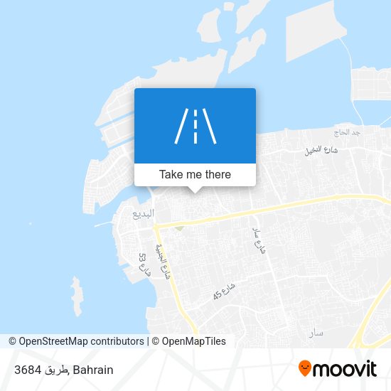 طريق 3684 map