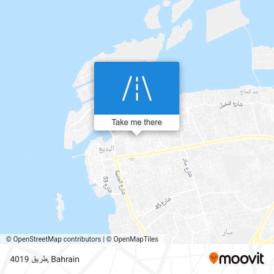 طريق 4019 map