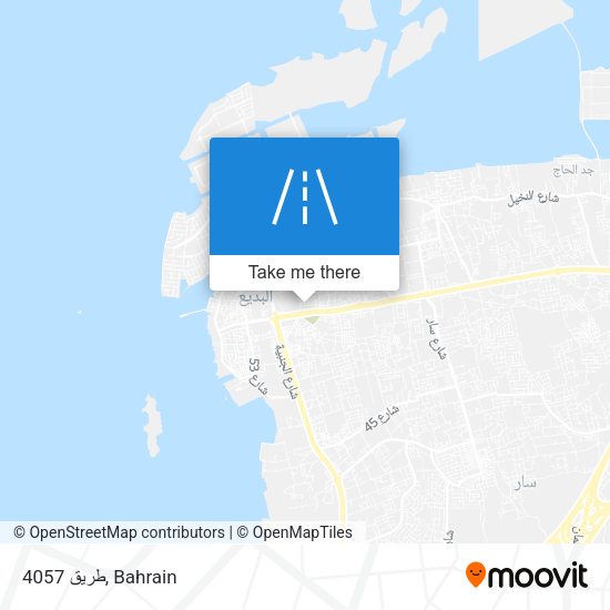طريق 4057 map