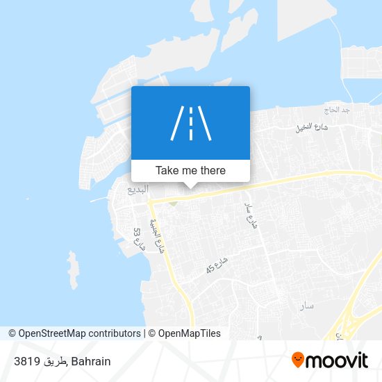 طريق 3819 map