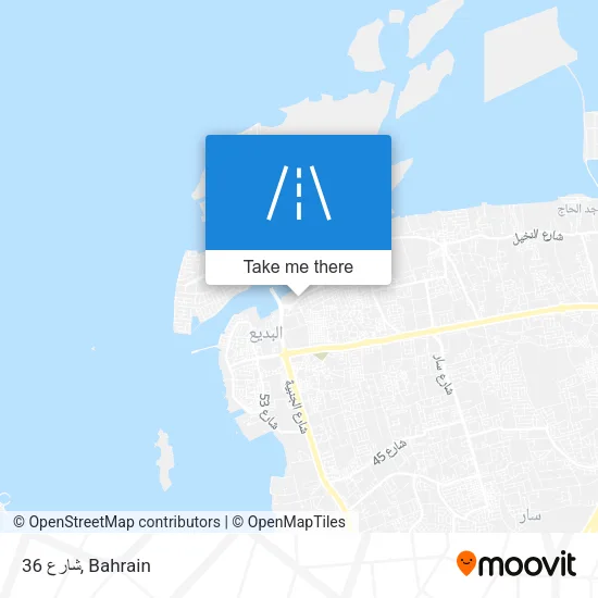 شارع 36 map