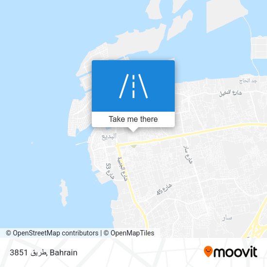 طريق 3851 map