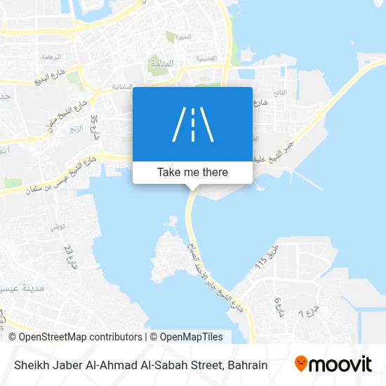 Sheikh Jaber Al-Ahmad Al-Sabah Street map