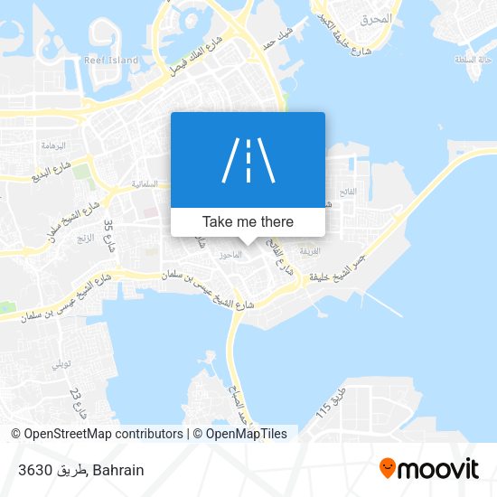 طريق 3630 map