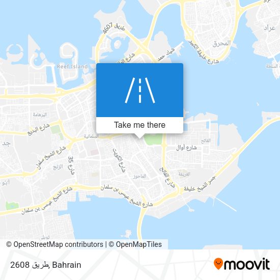طريق 2608 map