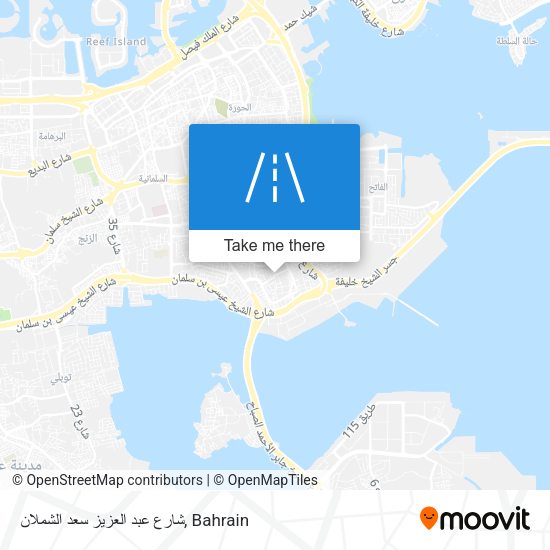 شارع عبد العزيز سعد الشملان map